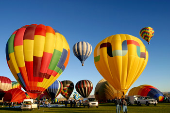 hot air balloons